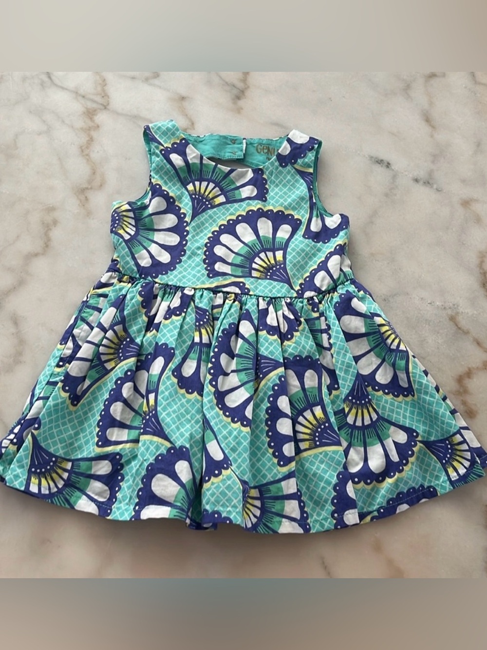 OshKosh B'gosh Girls’ Aqua, Blue and White Twirl Dress ⭐️3 for $20⭐️